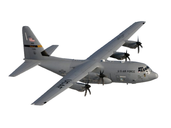 C-130 flying
